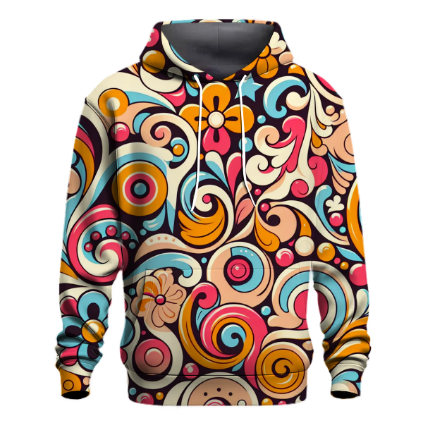 Retro Blossoms Hoodie
