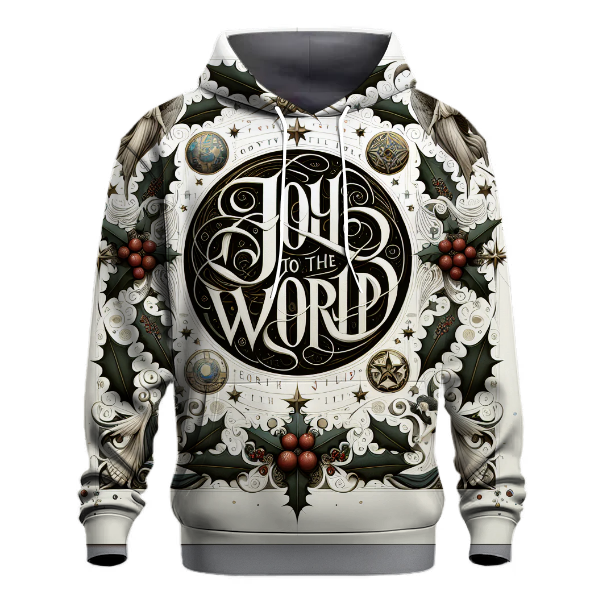Joy to the World Calligraphy Hoodie
