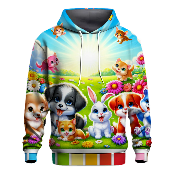 Joyful Animal Friends Hoodie