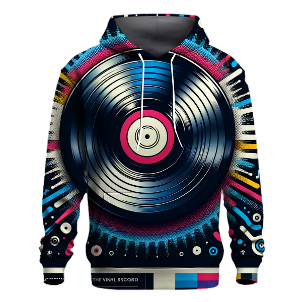 Classic Vinyl Record Vibe Hoodie