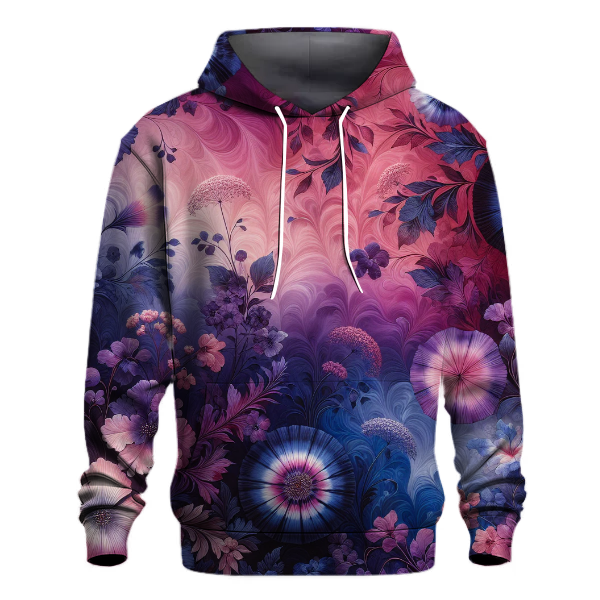 Twilight Bloom Tie-dye Design Hoodie