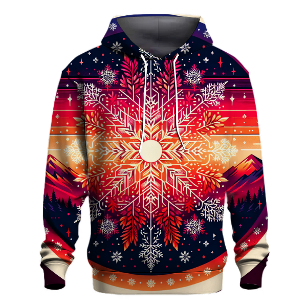 Crimson Winter Blaze Hoodie