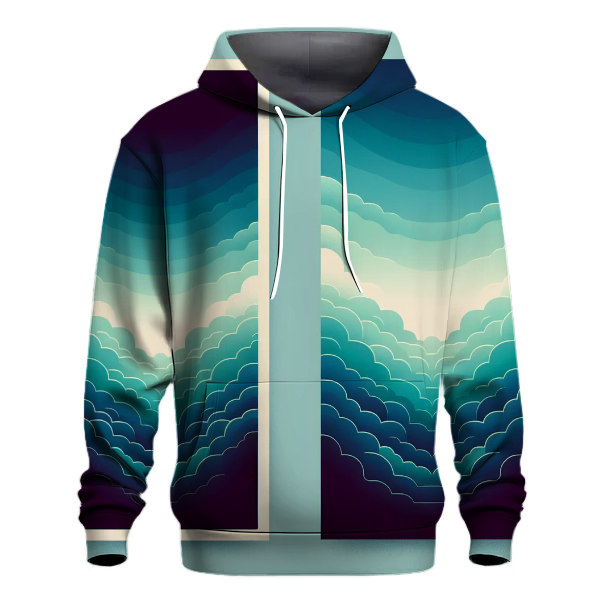 Elegant Ocean Wave Hoodie