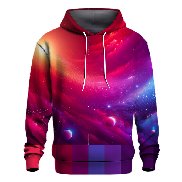 Crimson Galaxy Gradient Hoodie