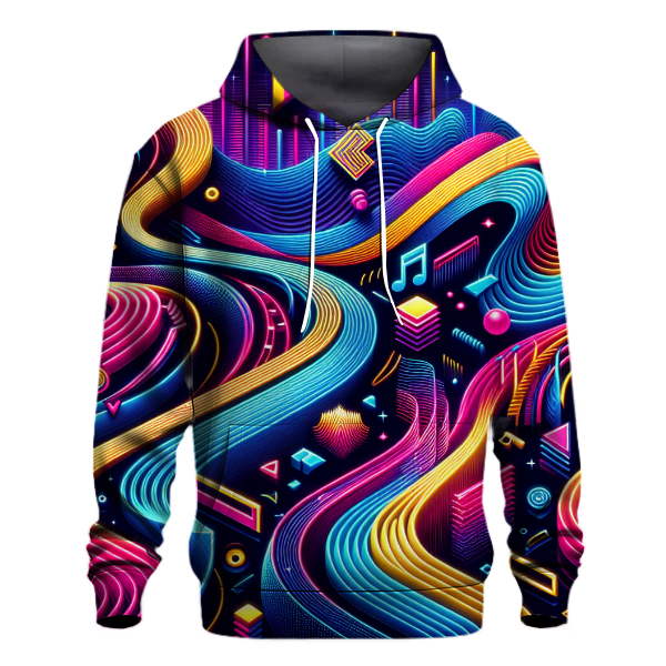 Neon Wave Dance Hoodie