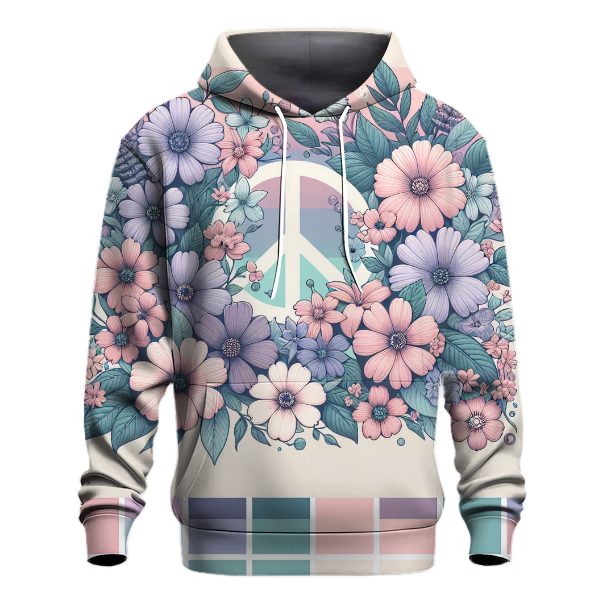 Peaceful Pastel Blooms Hoodie
