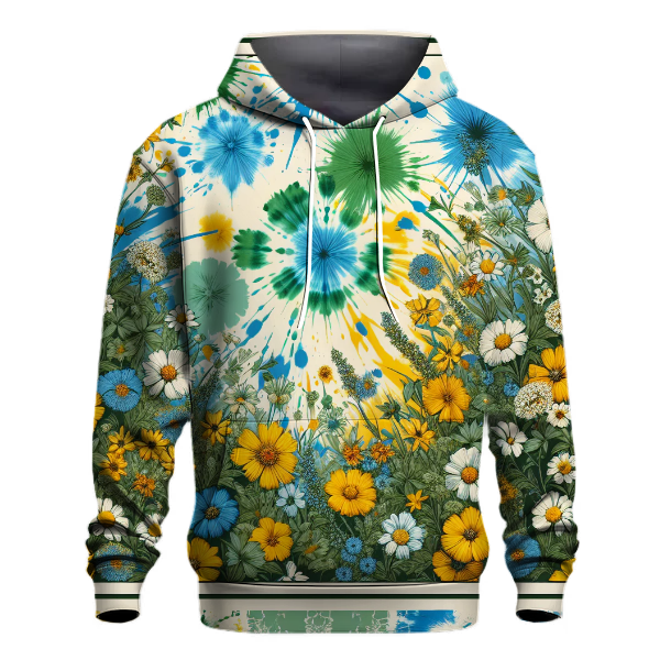 Vivid Spring Meadow Hoodie