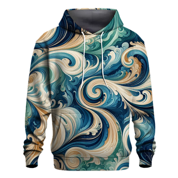 Azure Paradise Tie-dye Design Hoodie