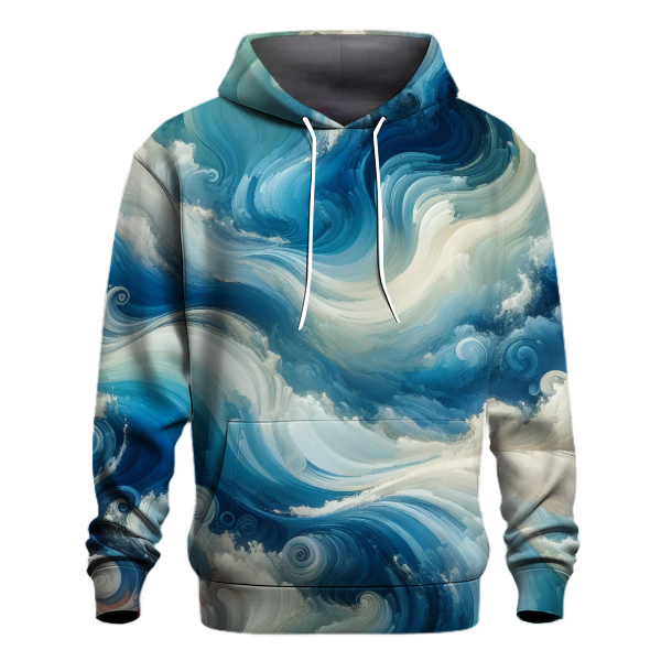 Radiant Ocean Waves Hoodie