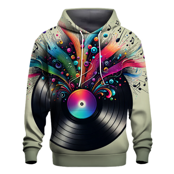 Classic Vinyl Record Vibes Hoodie