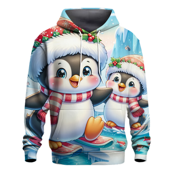 Festive Holiday Penguin Hoodie