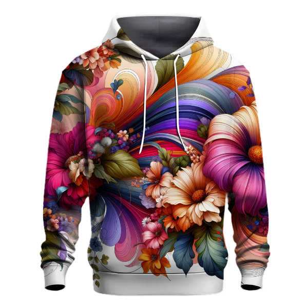 Flower Power Retro Hoodie