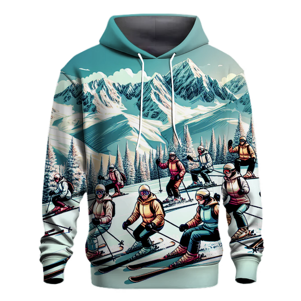 Skiing Winter Wonderland Hoodie