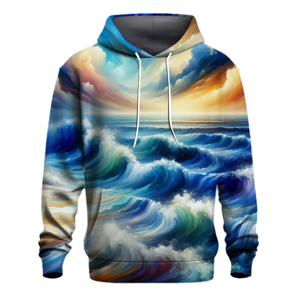 Exotic Ocean Waves Hoodie