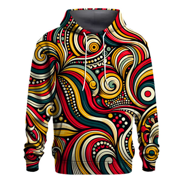 Floral Waves Hoodie