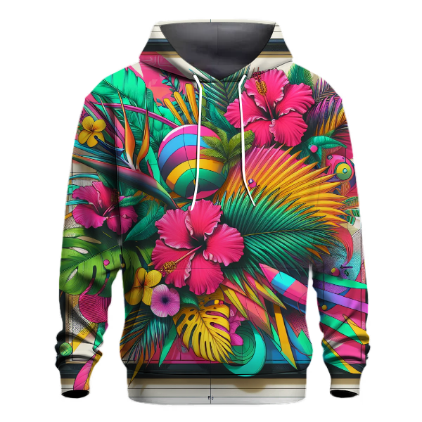 Funky Tropical Escape Hoodie