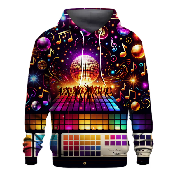 Disco Lights & Music Notes Hoodie