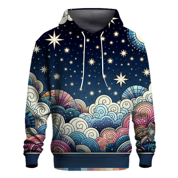 Charming Whimsical Stars Hoodie