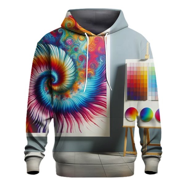 Rainbow Tie-Dye Burst Hoodie