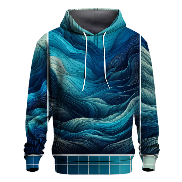 Oceanic Serenity Gradient Hoodie