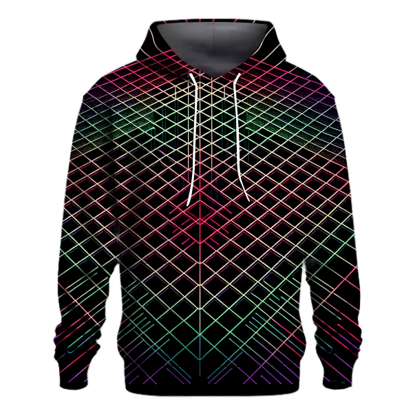 Retro Laser Grid Hoodie