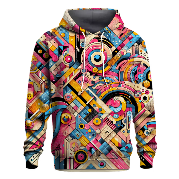 Funky Patterns Collage Hoodie