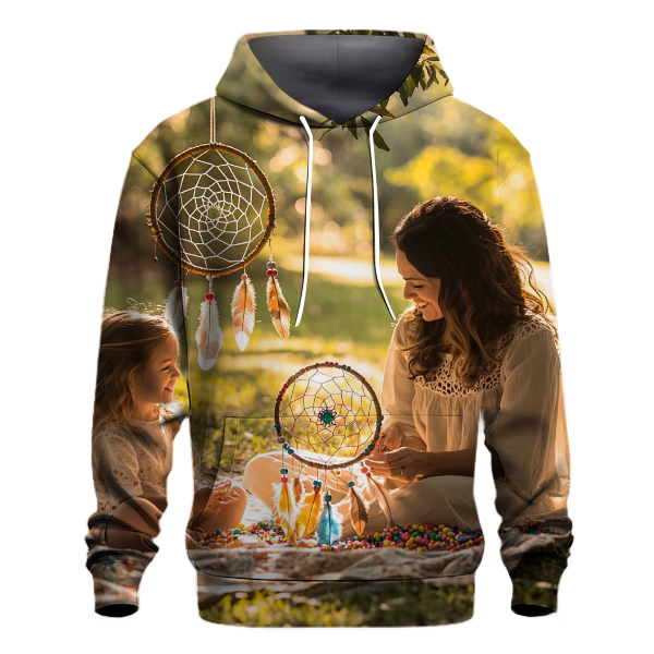 Woven Dreams Creating a Dreamcatcher Together Hoodie