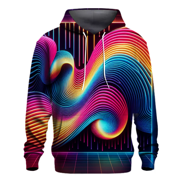 Neon Synth Dreamscape Hoodie