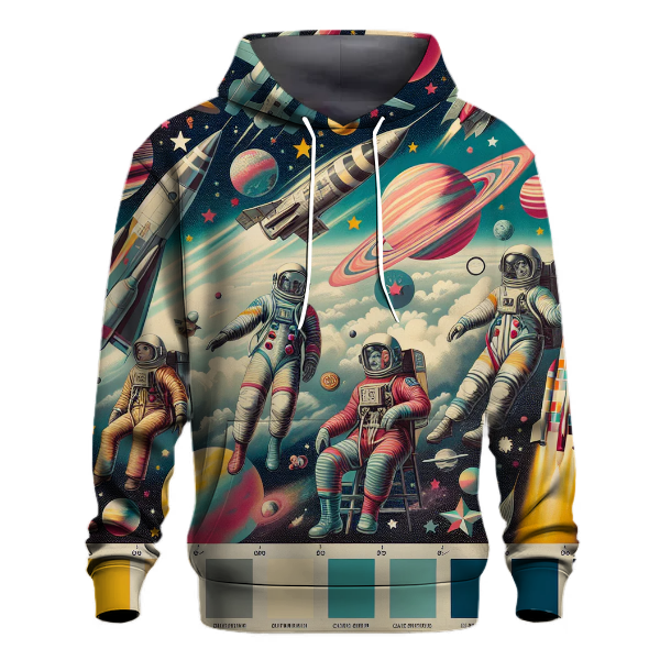Retro Astronaut Dreams Hoodie
