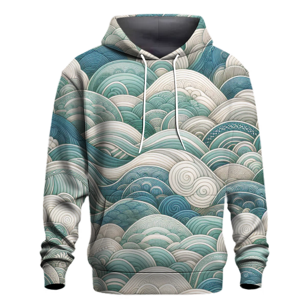 Serenity Wave Tie-dye Design Hoodie