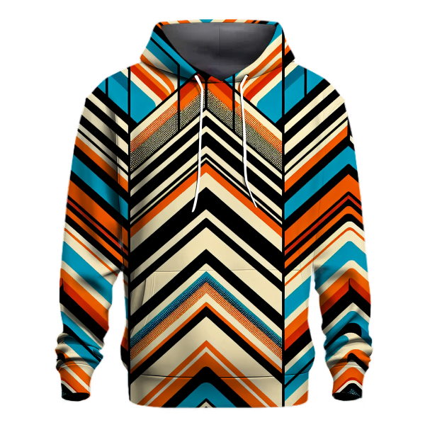 Bold Chevron Groove Hoodie