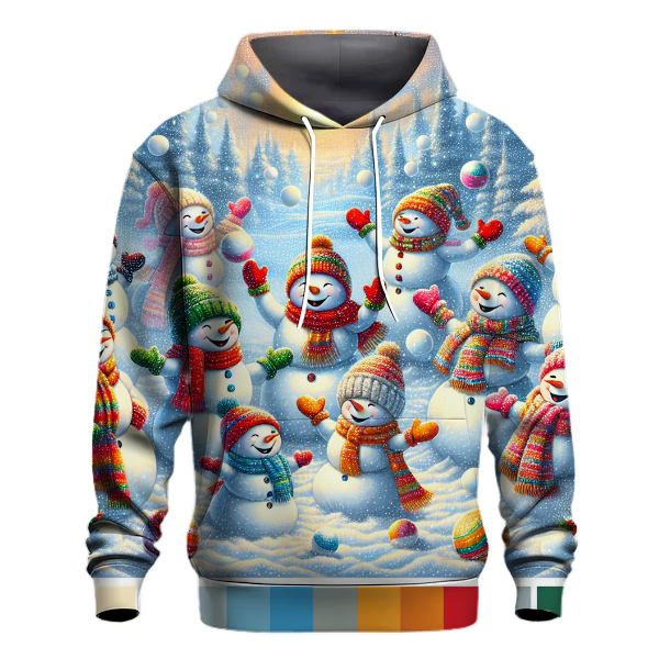 Cute Snowman Friends Hoodie