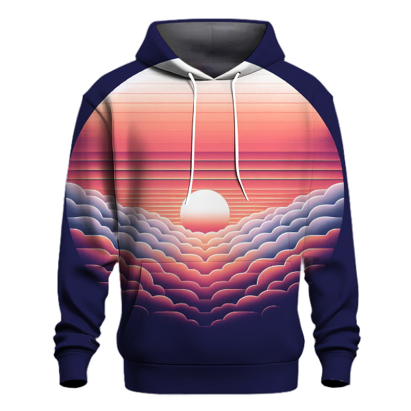Pink Sunrise Glow Hoodie