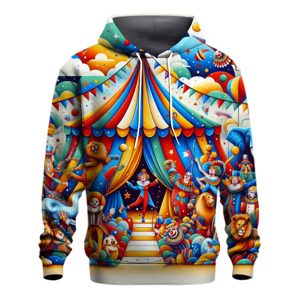 Whimsical Circus Delight Hoodie