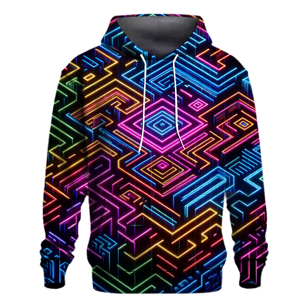 Neon Laser Maze Hoodie
