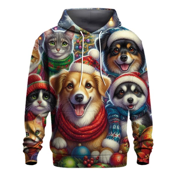 Furry Friends Holiday Cheer Hoodie
