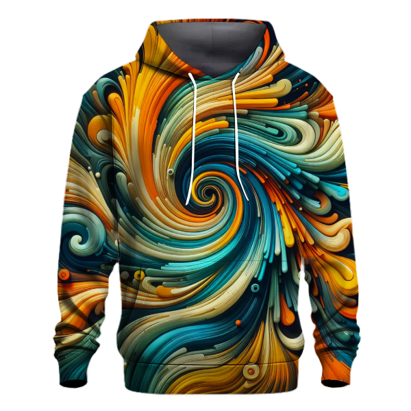 Groovy 70s Swirls Hoodie