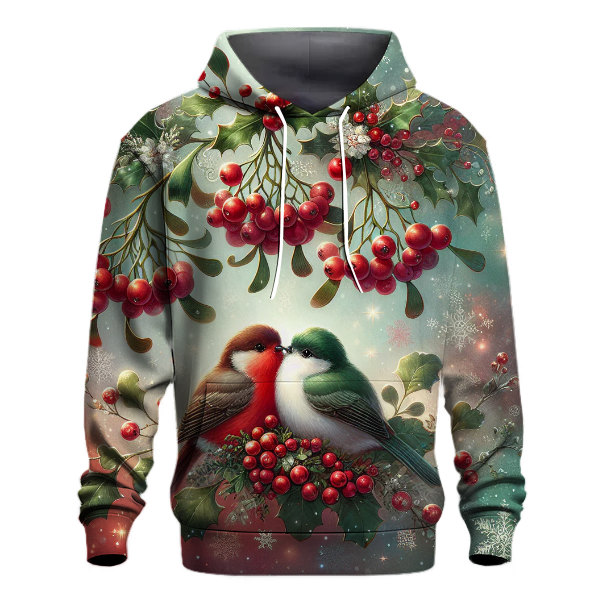 Festive Mistletoe Kisses Hoodie