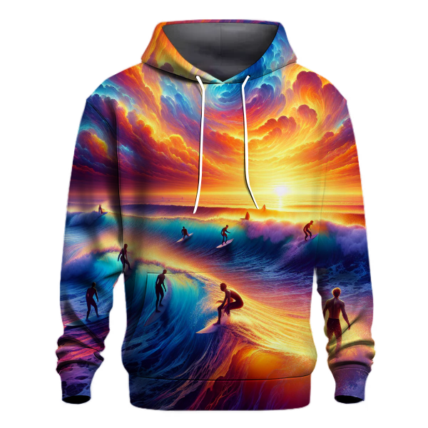 Surfing Sunset Vibes Hoodie