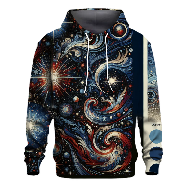 Retro Galaxy Glow Hoodie
