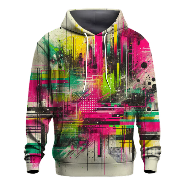 Colorful 80s Grunge Hoodie