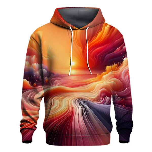 Fiery Sunset Blush Hoodie