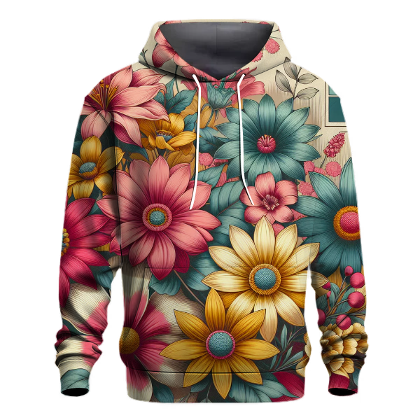 Vintage Floral Retro Hoodie