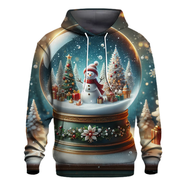 Cheerful Christmas Snow Globe Adventure Hoodie