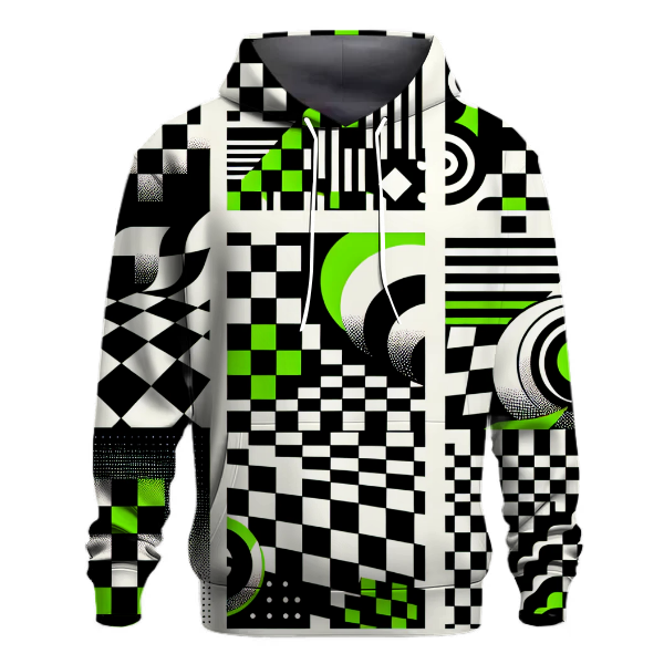 Funky Checkerboard Groove Hoodie