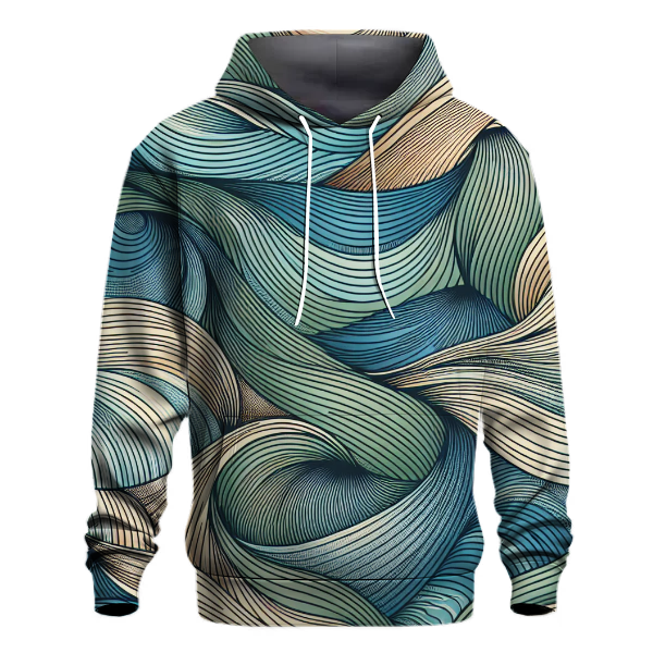 Groovy Ombre Waves Hoodie