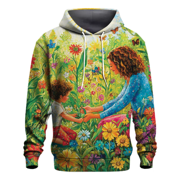 The Garden of Connection A Mothers Nurturing Touch Hoodie