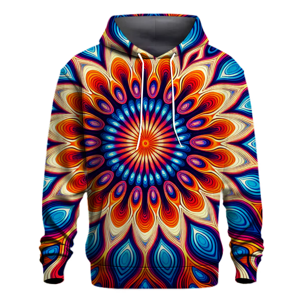 Groovy Kaleidoscope Burst Hoodie