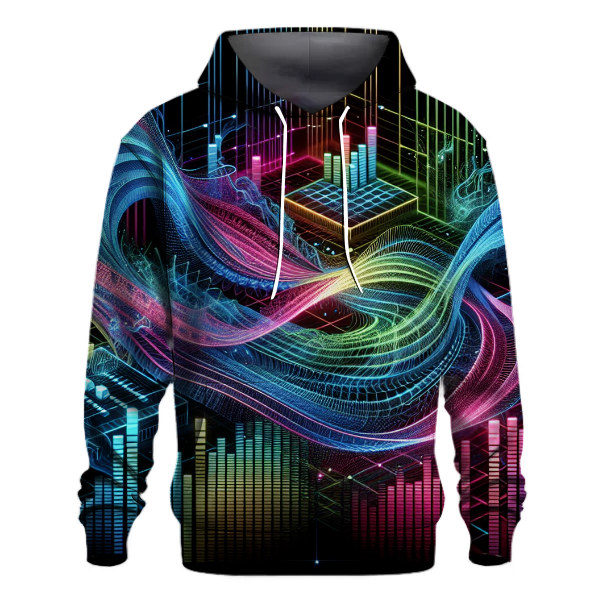 Retro Techno Waves Hoodie