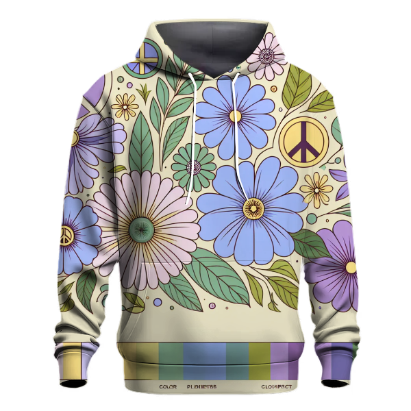 Peaceful Garden Blooms Hoodie